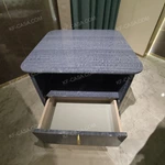 Luxury Light Lake Blue Velvet Chesterfield Sofa Set with Contrast Trim & Gold Stainless Steel Accents